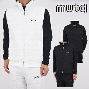 yԌ|Cg10{zy25AWz muta MARINE [^} GOLF St GEOMETRIC WAVE QUILTING BEST / WIgbNEF[u nCubhLeBOxXg JWA AEghA 6-7 L-XL MGJC-443672