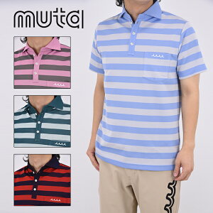 yԌ|Cg10{zy25SSzmuta MARINE [^} GOLF St JACQUARD BORDER POLO SHIRT / WK[h {[_[ |Vc X|[c t@bV 5-7 M-XL MGJC-446374