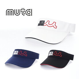 muta MARINE ムータマリン GOLF ゴルフ 3D EMBROIDERY VISOR / 3Dロゴ刺繍 サンバイザー マジックテープ アウトドア スポーツ ファッション 雑貨 帽子 ギフト プレゼント コンペ 景品 ラウンド メンズ レディース 紫外線対策 熱中症対策 テープ式 FREE MMAV-624037