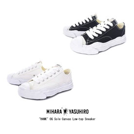 Maison MIHARA YASUHIRO メゾン ミハラヤスヒロ HANK OG Sole Canvas Low-top Sneaker メンズ レディース ハンク ローカット スニーカー キャンバス オリジナルソール 36-45 22.5-28.5 A05FW702