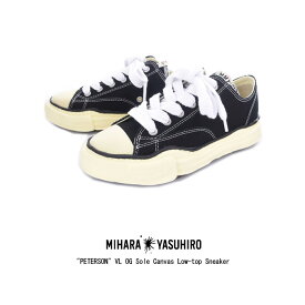 Maison MIHARA YASUHIRO メゾン ミハラヤスヒロ PETERSON VL OG Sole Canvas Low-top Sneaker メンズ レディース ローカット スニーカー キャンバス オリジナルソール 36-44 22.5-28.0 A09FW733