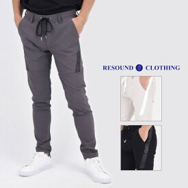 RESOUND CLOTHING リサウンド クロージング TYLER PANTS メンズ イージパンツ フルレングス スラックス型 タイトテーパード 360°ストレッチ 速乾 ラグジュアリー 西海岸 アメカジ 1-4 S-XL RC32-ST-026