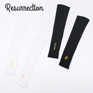 【プレゼント好適品】Resurrection レザレクション ARM COVERS / ブランドロゴ アームカバー 夏 ラウンド ゴルフ 快適性 UVカット ロゴ M-L BE12AMCV01