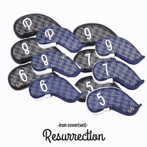 Resurrection レザレクション 6P IRON COVER SET / オリジナルテキスタイル アイアンカバー(6個セット) ゴルフ スポーツ 雑貨 小物 ギフト A-S IRONCOVER-SET*