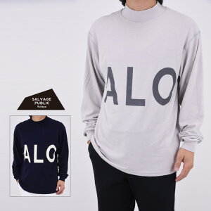 【CLEARANCE SALE】SALVAGE PUBLIC Kolepa サルベージ パブリック コレパ Honu Mockneck L/S (BIG ALOHA)? メンズ バックロゴ プリント ロングスリーブ モックネックシャツ 長袖 ロゴ ストレッチ EVEN ハワイ ゴル