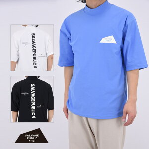 【FINAL SALE】SALVAGE PUBLIC Kolepa サルベージ パブリック コレパ SURF Mockneck S/S (EXELLENCE) バックロゴ 高機能 モックネック 半袖 ロゴ ストレッチ 吸水速乾 UVカット 水陸両用 EVEN ハワイ ゴルフウェア