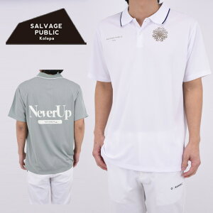 �y2026SS�zSALVAGE PUBLIC Kolepa �T���x�[�W �p�u���b�N �R���p Hunakai Mesh Polo S/S�iNeverUp�j / ���b�V���f�� �o�b�N�v�����g �|���V���c �S���t ���� �g�b�v�X �A�E�g�h�A �J�W���A�� �R���y ���E���h 