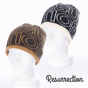 Resurrection UNV LOGO MONOGRAM KNIT CAP / SmO r[j[ jbgLbv jbgr[j[ H~ h JWA FREE BE34KNCAP01