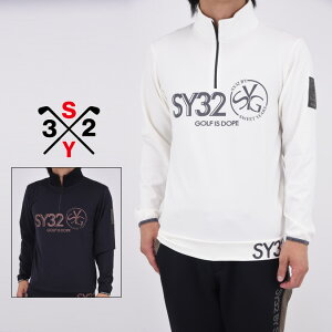 y25AWz SY32 by SWEET YEARS GOLF GXCT[eBgDoCXB[gC[Y St MAT NEO PRENE PULL ZIP SWEAT / n[tWbv XEFbg X|[c Xgb` K S M-XL SYG-25A1-26