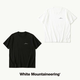 White Mountaineering ホワイトマウンテニアリング LOGO EMBROIDARY T-SHIRT メンズ レディース Tシャツ クルーネック 半袖 天竺 レギュラーサイズ ファッション アウトドア スポーツ 2-3 L-XL WM2471535