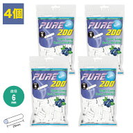 4個セット PURE 手巻きタバコ用 シャグ用 スリム スーパーロング ベリーメンソール フィルター 6mm×25mm…