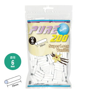 PURE 手巻きタバコ用 スリム スーパーロング バニラ フィルター 手巻きたばこ用フィルター