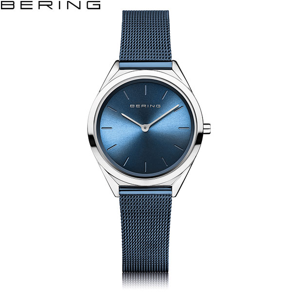 ベーリング [BERING] ウルトラスリム [Ultra Slim] レディース 腕時計 ペアウォッチ可 北欧 デザイン ブルー 17031-307  [ラッピング無料 内祝い ギフト] | THE WATCH SHOP.