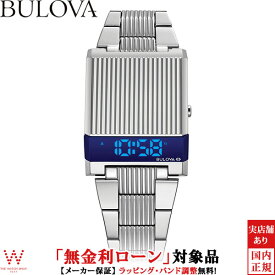 【無金利ローン可】 ブローバ BULOVA アーカイブシリーズ コンピュートロン メンズ 腕時計 LED デジタル 時計 デュアルタイム シルバー 96C139[ラッピング無料 内祝い ギフト]