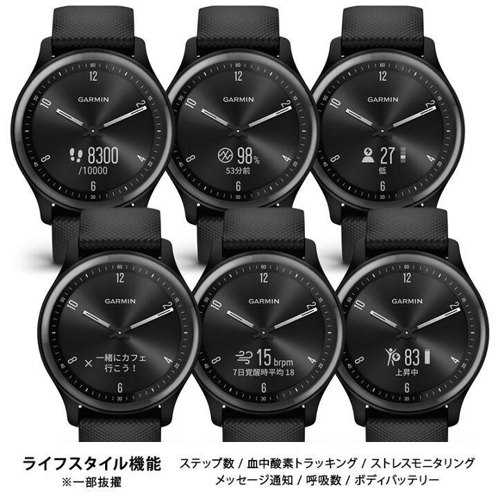 楽天市場】ガーミン スマートウォッチ GARMIN vivomove Sport Slate 