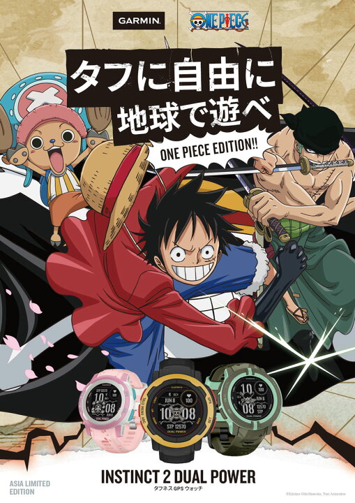 楽天市場 無金利ローン可 ガーミン Garmin インスティンクト 2s デュアルパワー ワンピース チョッパー Instinct 2s Dual Power One Piece Chopper 010 コラボ 限定 メンズ レディース スマートウォッチ ソーラー Suica 血中酸素 Gps ラッピング無料 内祝い