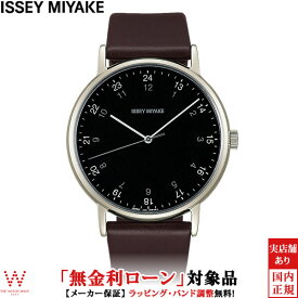 【2,000円クーポン/24日20時～】【無金利ローン可】 イッセイミヤケ ISSEY MIYAKE エフ [f] 岩崎一郎氏デザイン NYAJ008 メンズ レディース 腕時計 革バンド 時計 ブラック