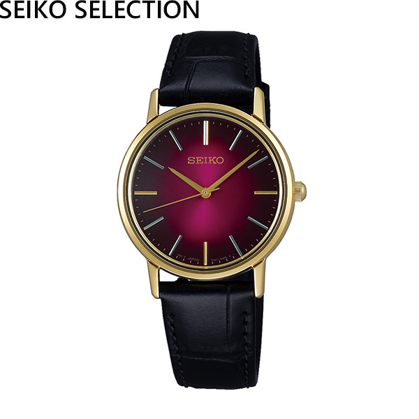 セイコーセレクション [SEIKO SELECTION] SCXP138 ペア ウォッチ可 レディース ゴールドフェザー 復刻モデル 薄型 クオーツ  腕時計 時計 [母の日 プレゼント ラッピング無料] | THE WATCH SHOP.