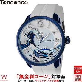 【2,000円クーポン/24日20時～】【無金利ローン可】 テンデンス TENDENCE ジャパン アイコン ホクサイ JAPAN ICON HOKUSAI 限定モデル メンズ 腕時計 時計 おしゃれ 北斎 デザイン ホワイト TY143102