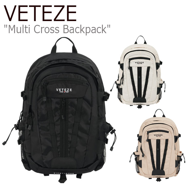 ベテゼ リュックサック VETEZE 正規販売店 メンズ レディース Multi Cross Backpack マルチ クロス バックパック BLACK IVORY BEIGE ブラック アイボリー ベージュ MCBP1 2 3 バッグ