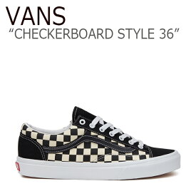 バンズ スタイル36 スニーカー VANS メンズ レディース CHECKERBOARD STYLE 36 チェッカーボード スタイル 36 BLACK ブラック CLASSIC WHITE クラシックホワイト VN0A54F6XC81 シューズ