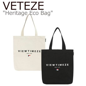 ベテゼ トートバッグ VETEZE 正規販売店 メンズ レディース Heritage Eco Bag ヘリテージ エコバッグ BLACK ブラック CREAM クリーム HEB11 バッグ
