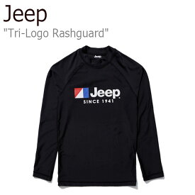 ジープ 水着 Jeep メンズ レディース TRI-LOGO RASHGUARD トリロゴ ラッシュガード BLACK ブラック GL2RGU103BK ウェア