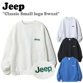 ジープ トレーナー Jeep メンズ レディース Classic Small logo Sweat クラシック スモール ロゴ スウェットシャツ WHITE ホワイト NAVY ネイビー BLUE ブルー MELANGE WHITE メランジホワイト JN1TSU802NA/OW/BL/MW ウェア