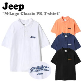 ジープ ポロシャツ Jeep メンズ レディース M-Logo Classic PK T-shirt Mロゴ クラシック ポロ Tシャツ WHITE ホワイト NAVY ネイビー BLACK ブラック ORANGE オレンジ JN5TSU171WH/OR/NA/BK ウェア