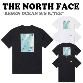 ノースフェイス 半袖Tシャツ THE NORTH FACE メンズ レディース REGEN OCEAN S/S R/TEE レーゲン オーシャン ショートスリーブ ラウンドTEE WHITE ホワイト NAVY ネイビー NT7UN35A/B ウェア 【中古】未使用品