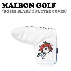 マルボンゴルフ パターカバー MALBON GOLF メンズ レディース ROSES BLADE T PUTTER COVER ローズブレード Tパター カバー BLACK ブラック M2133LAC07BLK ACC