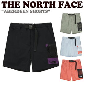 ノースフェイス ハーフパンツ THE NORTH FACE メンズ レディース ABERDEEN SHORTS アバディーン ショーツ BLACK ブラック KHAKI カーキ BLUE ブルー SALMON サーモン NS6NN03J/K/L/M ウェア 【中古】未使用品