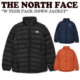 ダウン ノースフェイス THE NORTH FACE レディース W TECH PACK DOWN JACKET テック パック ダウンジャケット ORANGE オレンジ NAVY ネイビー BLACK ブラック NJ1DM81A/B/C ウェア 【中古】未使用品