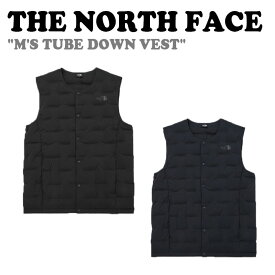 ノースフェイス ダウン ベスト THE NORTH FACE メンズ M'S TUBE DOWN VEST メンズチューブ ダウンベスト BLACK ブラック DARK_NAVY ダーク ネイビー NV1DN72A/B ウェア 【中古】未使用品