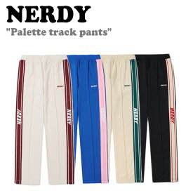 ノルディ ボトムス NERDY メンズ レディース Palette track pants パレット トラック パンツ CREAM クリーム BLUE ブルー BEIGE ベージュ BLACK ブラック PNEF22KB0201/02/30/13 ウェア