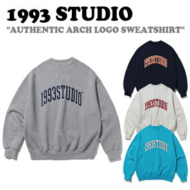 1993スタジオ トレーナー 1993 STUDIO メンズ レディース AUTHENTIC ARCH LOGO SWEATSHIRT オーセンティック アーチ ロゴ スウェットシャツ MINT ミント BEIGE ベージュ NAVY ネイビー GRAY グレー 裏起毛 1993ST01 ウェア