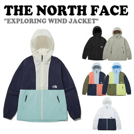 ノースフェイス ジャケット THE NORTH FACE EXPLORING WIND JACKET エクスプローリング ウインドジャケット MINT ミント NAVY ネイビー BLACK ブラック SLATE KHAKI スレートカーキ HOT CORAL ホットコーラル LIME ライム NJ3BP10A/B/C/D/E/F ウェア 【中古】未使用品