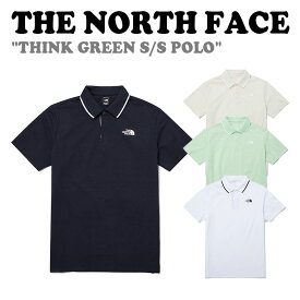 ノースフェイス ポロシャツ THE NORTH FACE メンズ レディース THINK GREEN S/S POLO シンク グリーン ショートスリーブ LIGHT BEIGE ライト ベージュ DARK NAVY ダーク ネイビー ライトグリーン WHITE ホワイト NT7PP01A/B/C/D 半袖 ウェア 【中古】未使用品