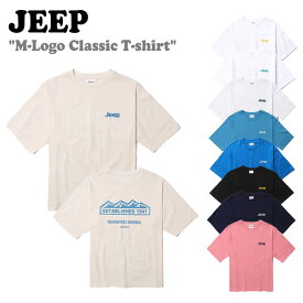 ジープ Tシャツ Jeep メンズ レディース M-LOGO CLASSIC TEE Mロゴ クラシック 半袖Tシャツ WHITE ホワイト IVORY アイボリー PINK ピンク BLUE ブルー NAVY ネイビー BLACK ブラック GL5TSU173PK/BL/DL/MW/OW/NA/IV/BK/WH ウェア
