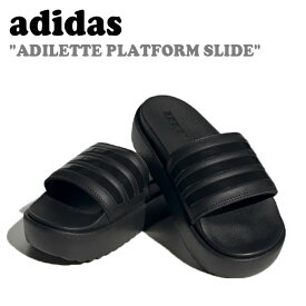 アディダス サンダル adidas メンズ レディース ADILETTE PLATFORM SLIDE アディレッタ プラットフォーム スライド CORE BLACK コア ブラック HQ6179 シューズ 【中古】未使用品