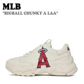 エムエルビー スニーカー MLB メンズ レディース BIGBALL CHUNKY A LAA ビッグボール チャンキー LA エンゼルス IVORY アイボリー 3ASHBLA3N-41IVS シューズ