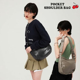 キルシー ショルダーバッグ KIRSH 正規販売店 レディース POCKET SHOULDER BAG ポケット ショルダー バッグ KHAKI カーキ BLACK ブラック FKQRABA503M バッグ