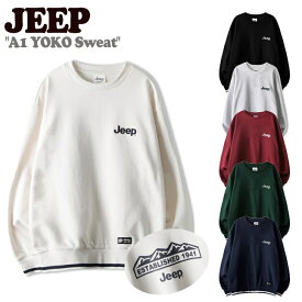 ジープ トレーナー Jeep メンズ レディース A1 YOKO Sweat ヨコ スウェット MELANGE WHITE メランジ ホワイト BLACK ブラック IVORY アイボリー WINE ワイン GREEN グリーン NAVY ネイビー JO5TSU833MW/BK/IV/WI/GN/NA ウェア