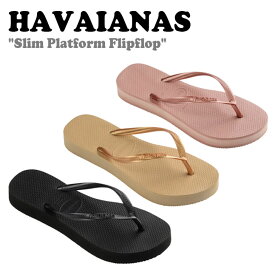 ハワイアナス サンダル HAVAIANAS レディース Slim Platform Flipflop スリム プラットフォーム フリップ フロップ BLACK ブラック CROCUS ROSE クロッカーズローズ GOLDEN ゴールデン 41445370090/0570/3544 シューズ