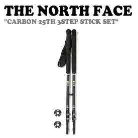 ノースフェイス トレッキングポール THE NORTH FACE メンズ レディース CARBON 25TH 3STEP STICK SET カーボン 25th 3ステップ スティック セット BLACK ブラック NA5SN31A ACC 【中古】未使用品