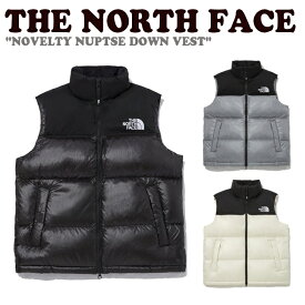 ノースフェイス ベスト THE NORTH FACE メンズ レディース NOVELTY NUPTSE DOWN VEST ノベルティー ヌプシ ダウンベスト BLACK ブラック CREAM クリーム HEATHER GRAY ヘザー グレー NV1DQ51J/K/L NV1DP50J ウェア 【中古】未使用品