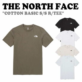 ノースフェイス 半袖Tシャツ THE NORTH FACE メンズ レディース COTTON BASIC S/S R/TEE コットン ベーシック 半袖Tシャツ BLACK ブラック WHITE ホワイト IVORY アイボリー STONE GREY ストーングレー BROWN ブラウン NT7UP47A/B/C/D/E ウェア 【中古】未使用品