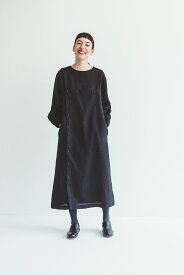 （15%OFFクーポン有り）（fog linen work）シアー オーバードレス ブラック（未試着品）（フォグリネンワーク）