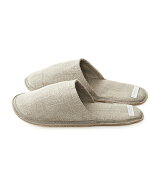 フォグリネンワーク リネン スリッパ Lサイズ ナチュラル fog linen work ※麻本来の色味を活かしている…