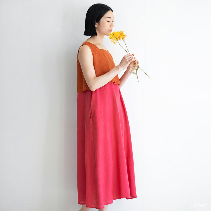 楽天市場】（fog linen work）ナギサ ワンピース プラリーヌ（未試着品  